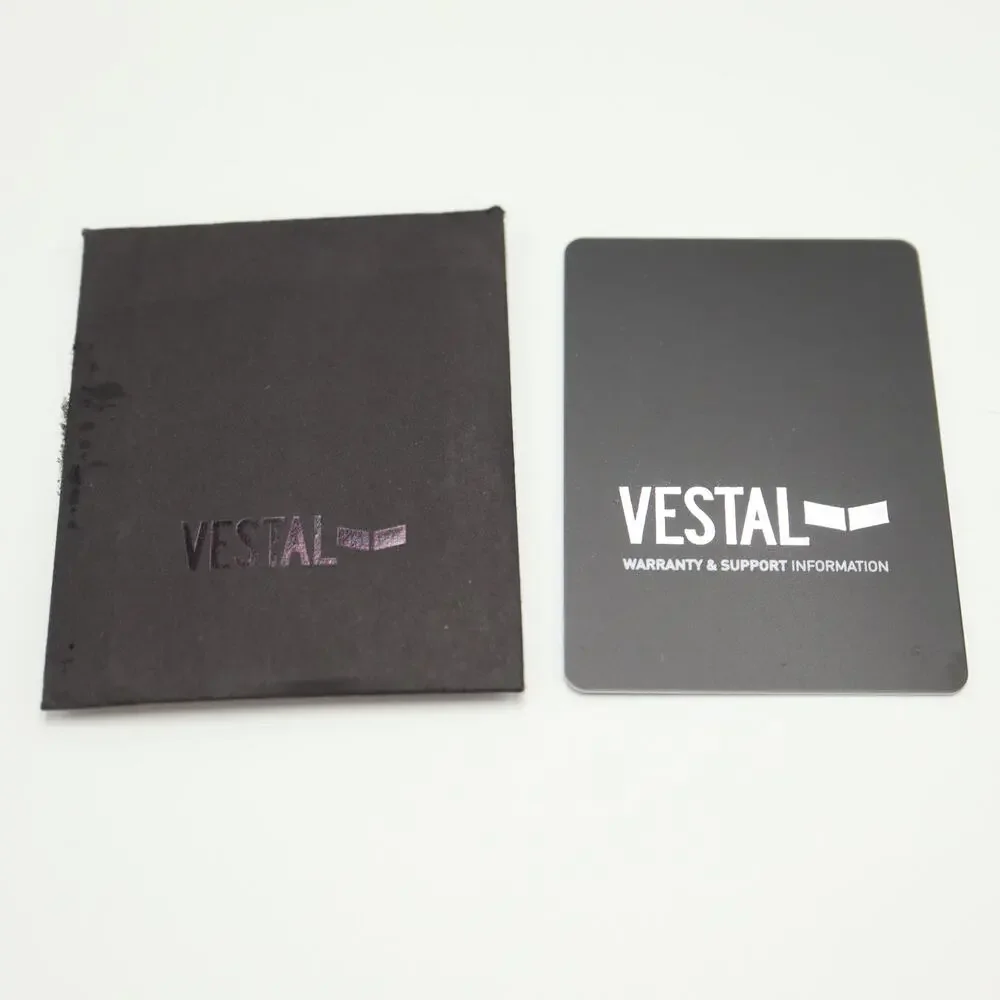 Vestal Retrofocus Mens 44mm Field Watch Monster Italian Leather w New Battery